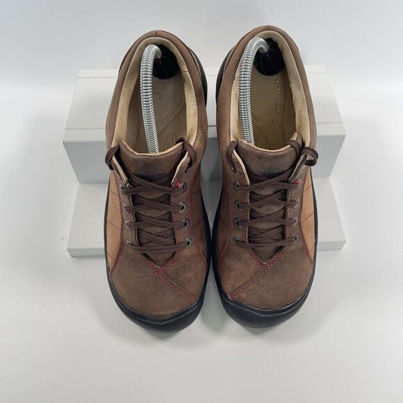 Keen Toyah Shoes Womens Brown Leather Lace Up Hiking Casual Walking Size 10.5 - Picture 6 of 10